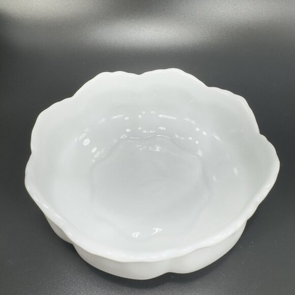 Vintage Maryland China Japan Pitcher White Porcelain Rose Bowl Dish Flower Shape - Picture 7 of 11